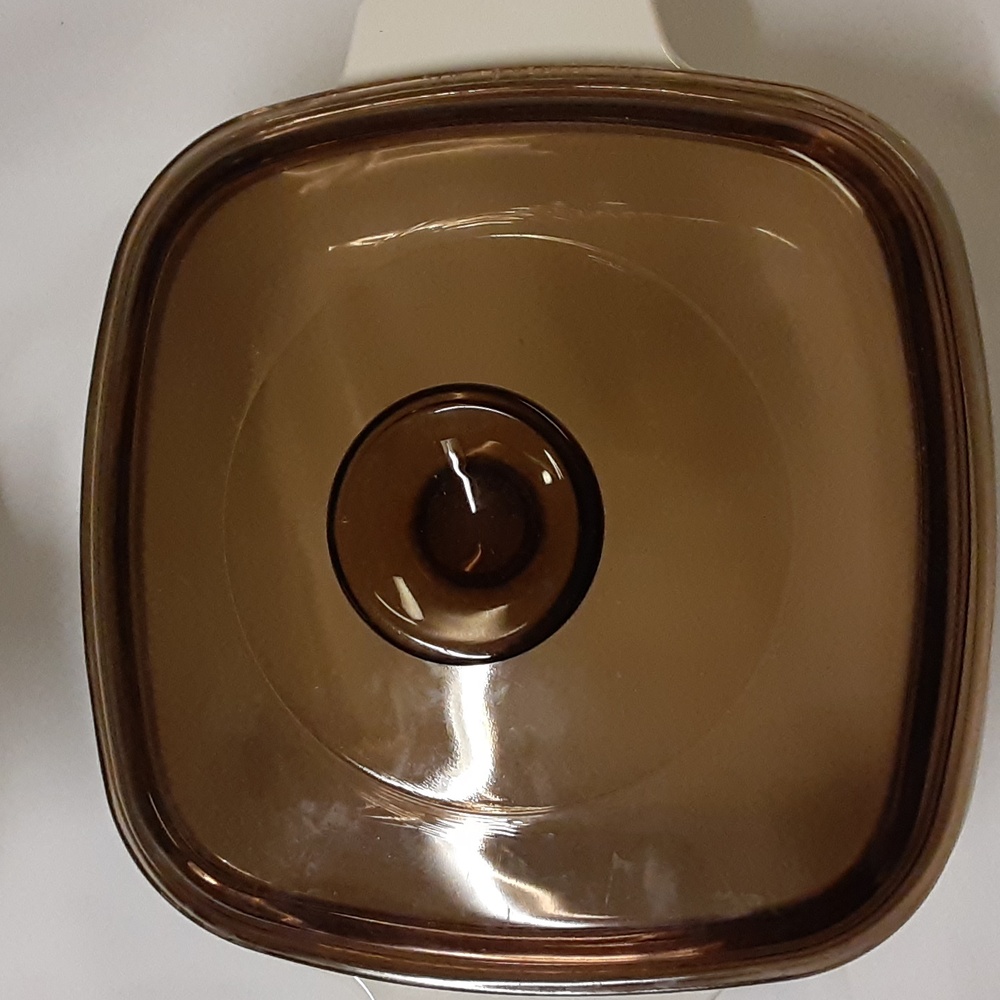 Vintage 80s90s Corningware Iris flower two casserole dishes 1 lid Fantas… - Picture 9 of 10